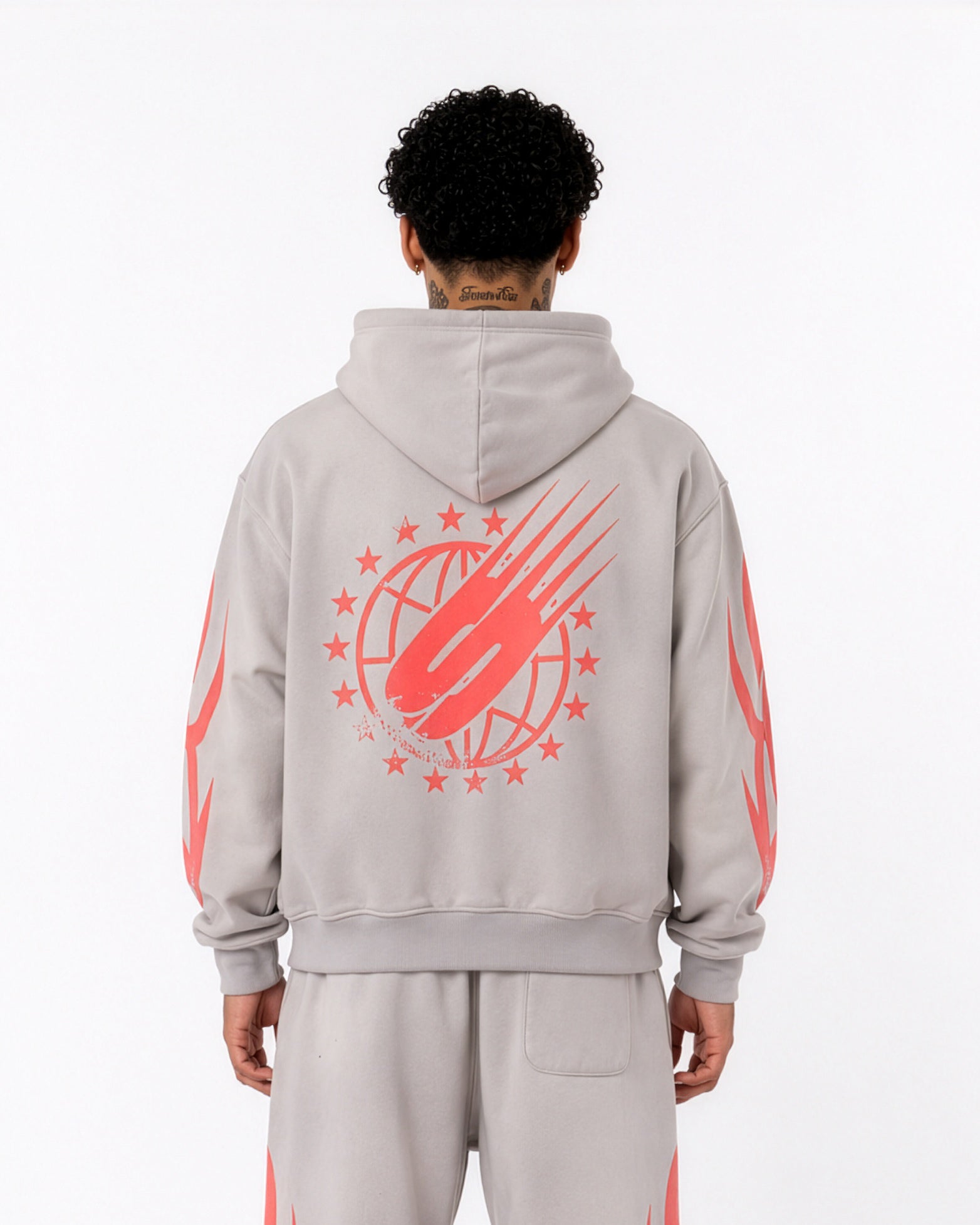 Sponsor Men's World's Greatest Zip Up Hoodie-Grey/Red – Fly Gear ATL