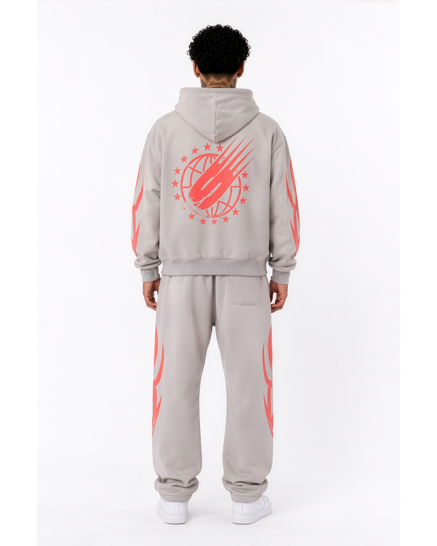 Sponsor Men's World's Greatest Zip Up Hoodie-Grey/Red