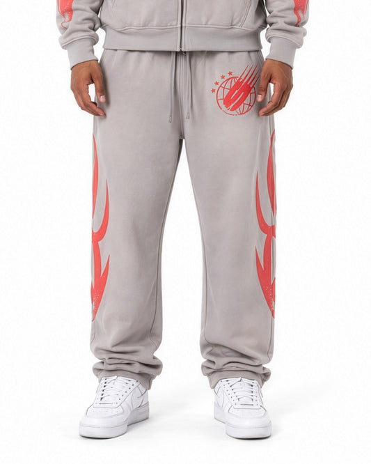 Sponsor Men's World's Greatest Sweatpants-Grey/Red