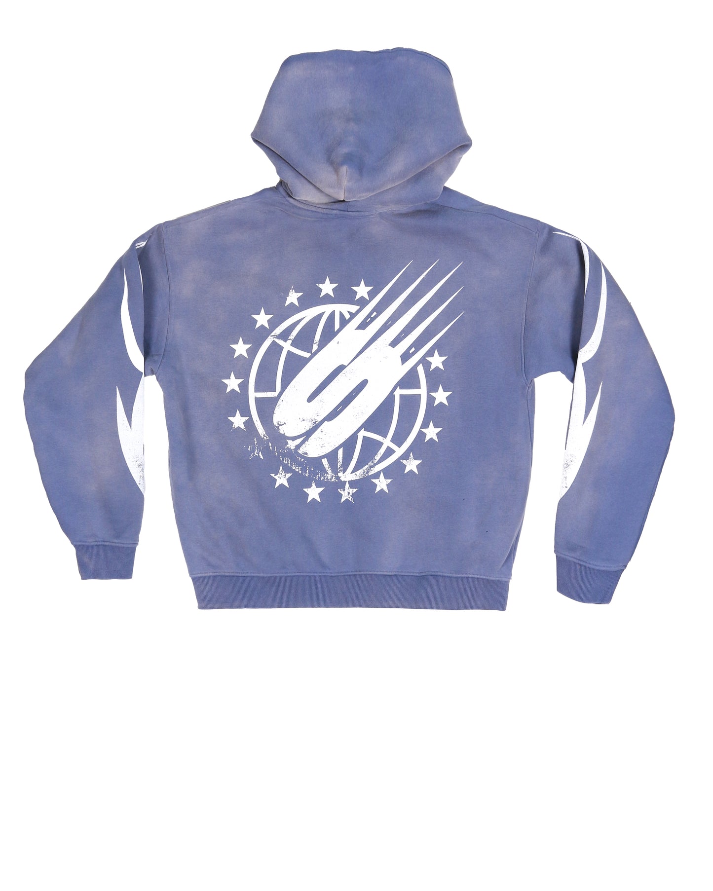 Sponsor Men's World's Greatest Zip Up Hoodie-Blue/White