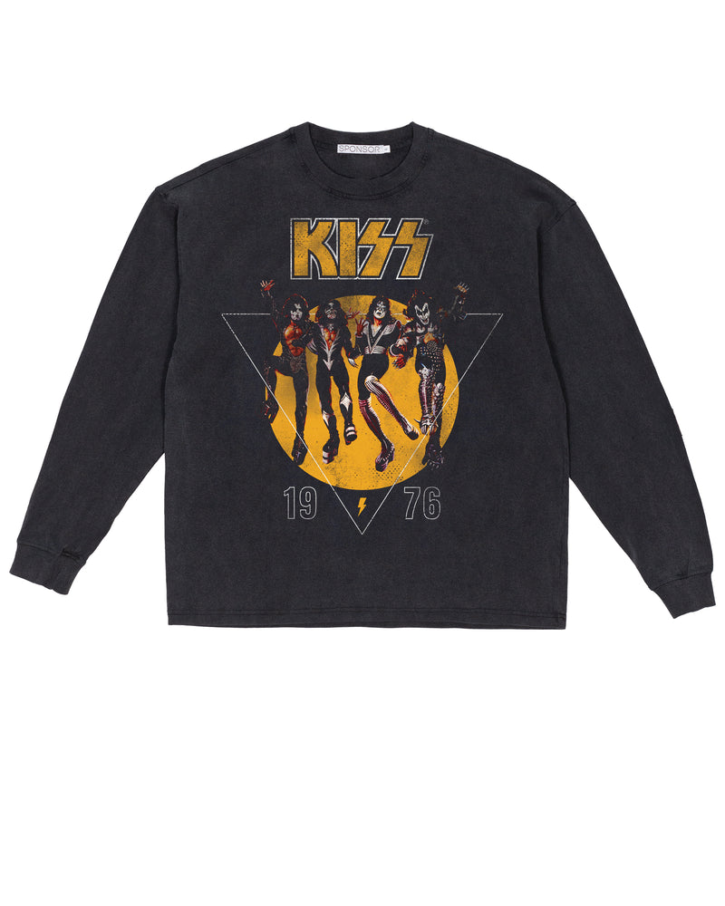 Kiss 1976 Heavyweight Long Sleeve T Shirt