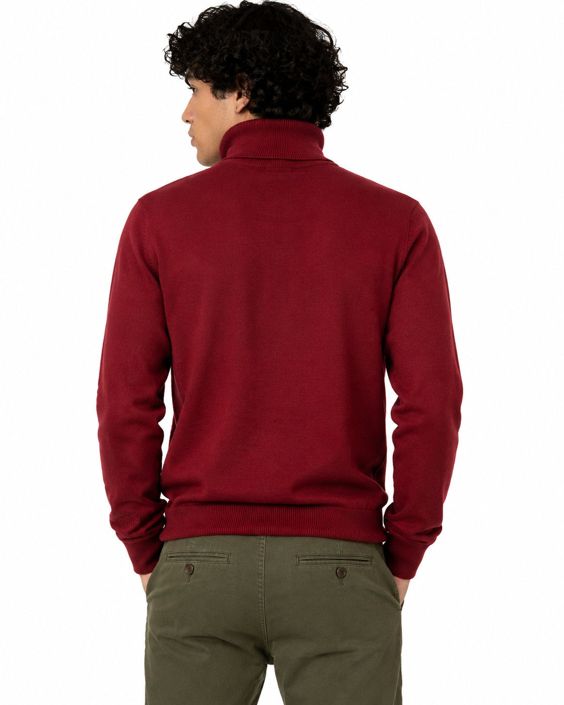 Trinity Kays Kulture Logo Turtleneck Sweater - Wine