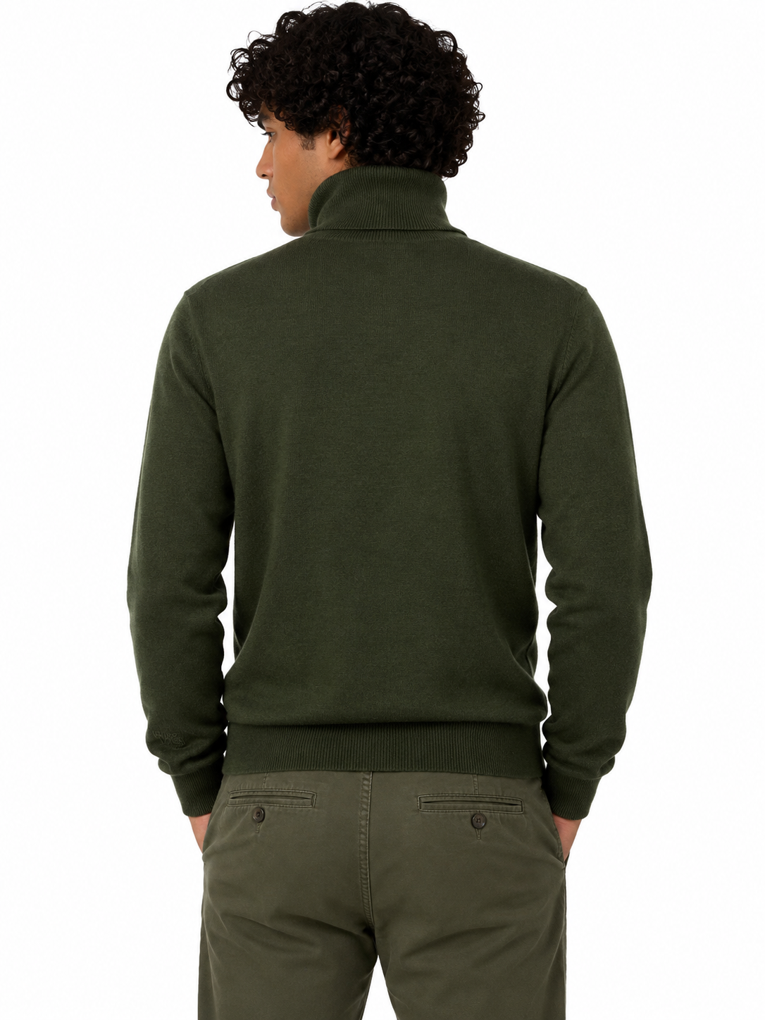Trinity Kays Kulture Logo Turtleneck Sweater - Olive