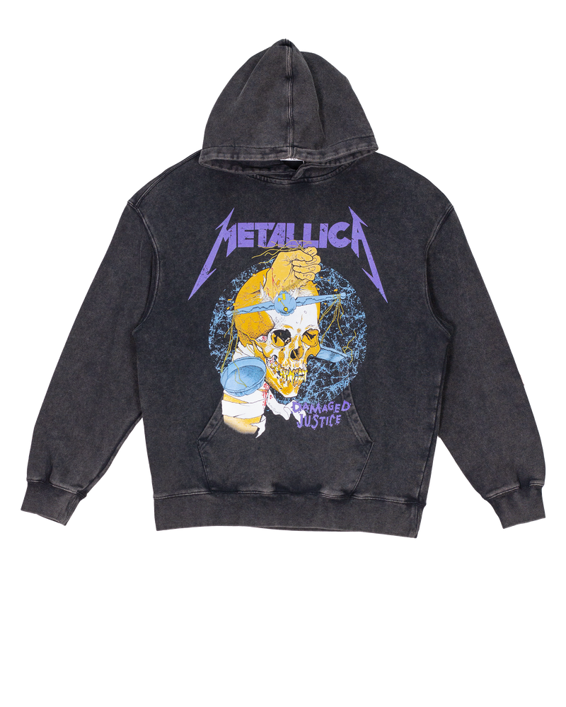 Sponsor Metallica Damaged Justice French Terry Sweatshirt Hoodie