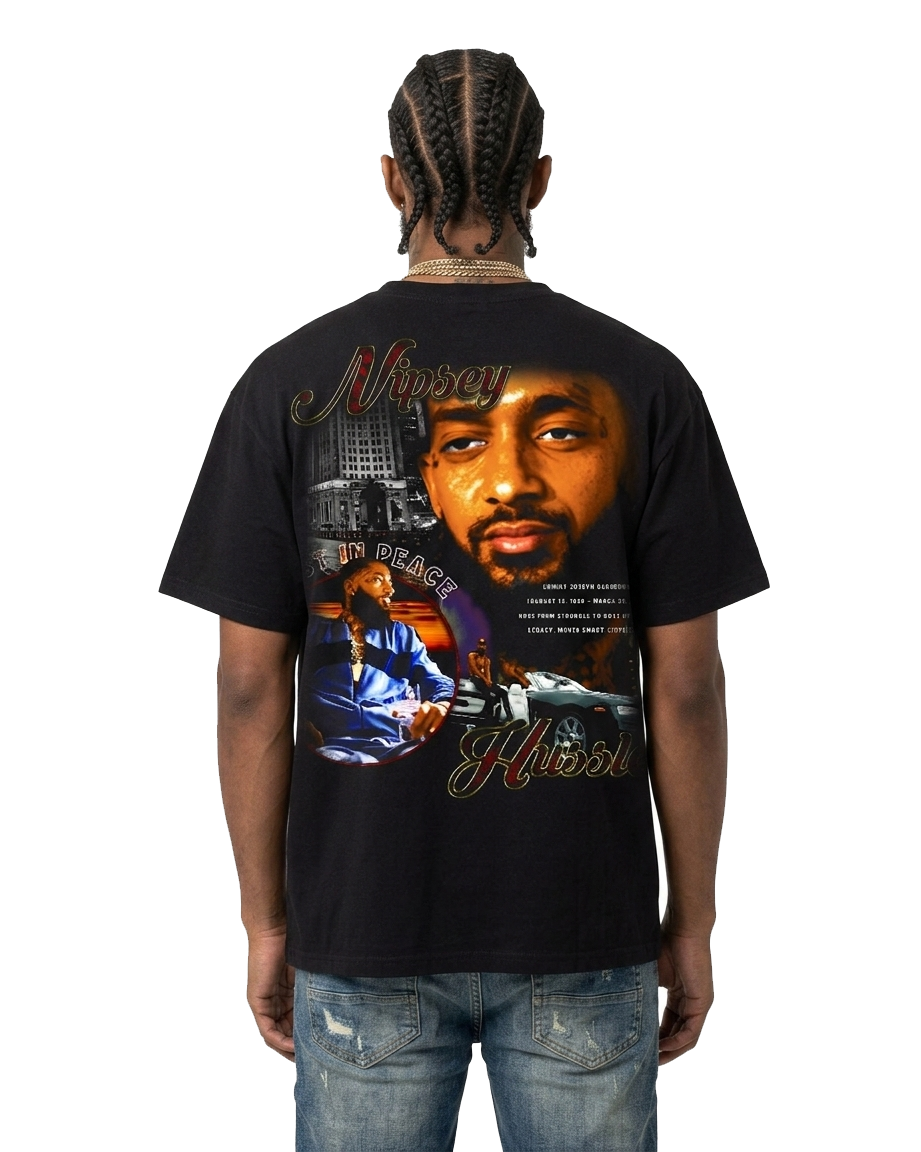 Sponsor Nipsey Hussle Legacy T Shirt in Black