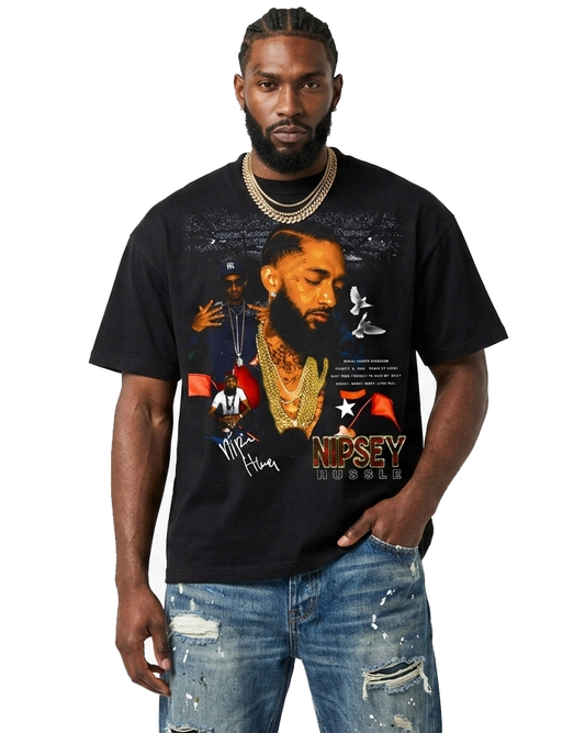 Sponsor Nipsey Hussle Legacy T Shirt in Black