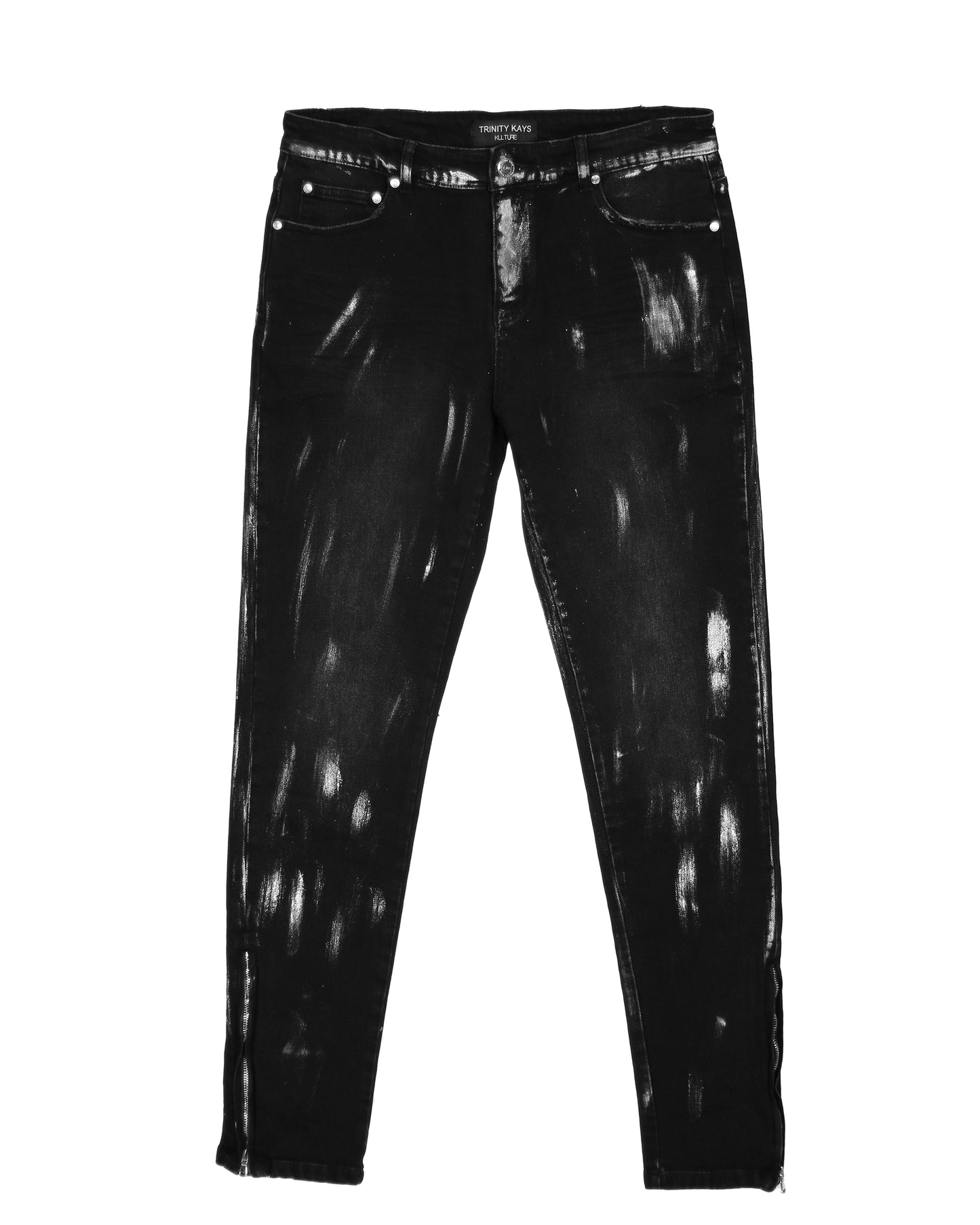 Trinity Kays Kulture Samana Men's Ankle Zipper Skinny Jeans