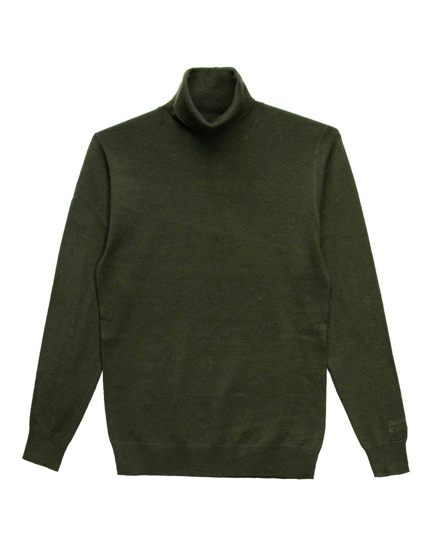 Trinity Kays Kulture Logo Turtleneck Sweater - Olive