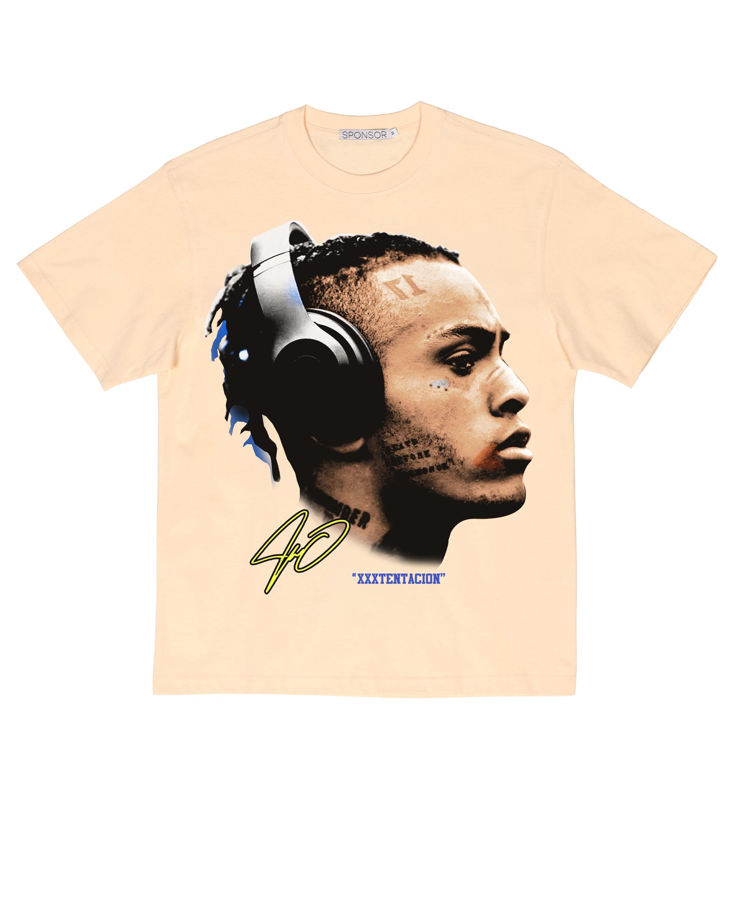 Sponsor XXXTentacion What Is Real T Shirt in Cream