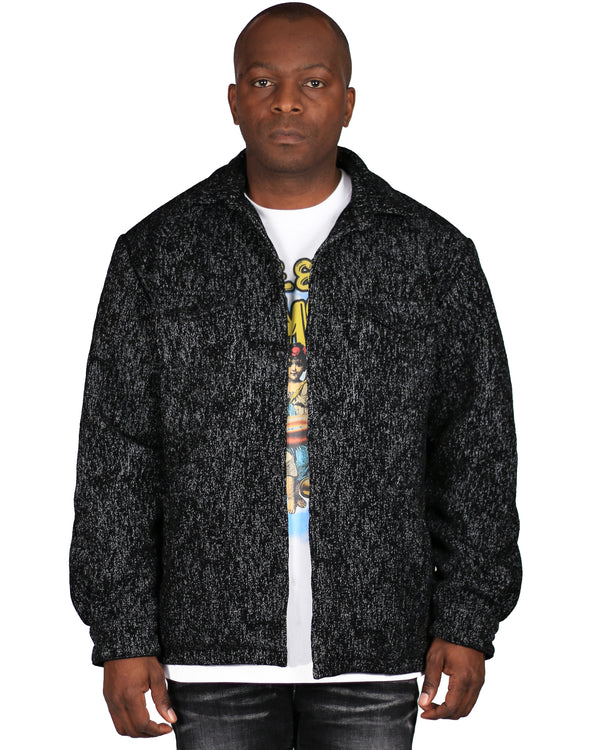 Trinity Kays Kulture Men's Zimba Shirt Jacket, Black Galaxy