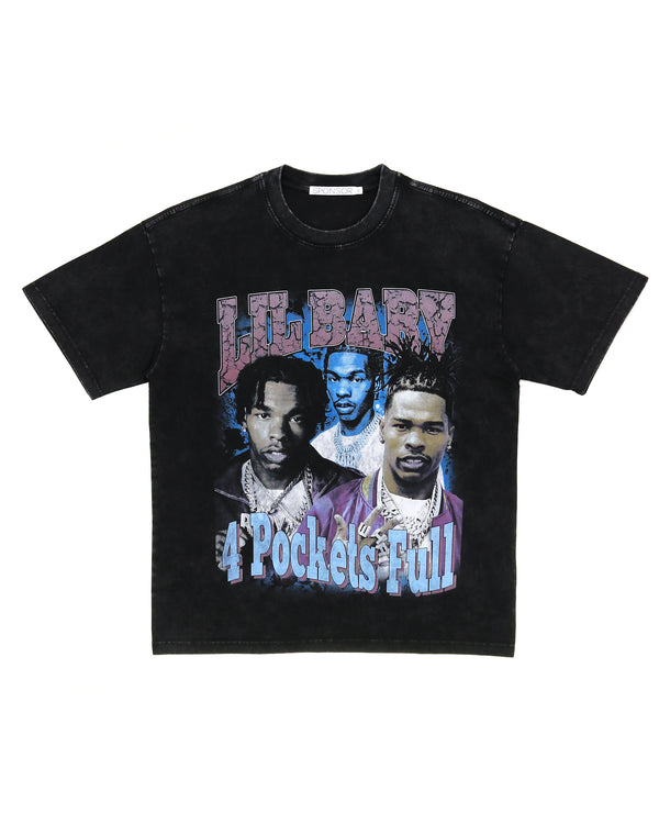 Lil Baby 4 Pockets Full Heavyweight Vintage Washed T Shirt