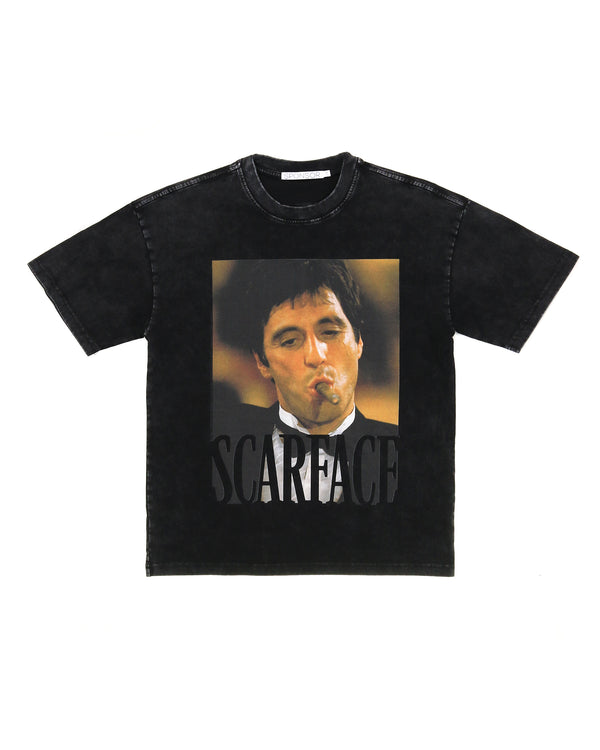 Scarface Cigar Heavyweight Vintage Washed T Shirt