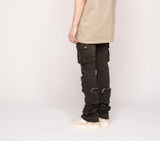 Pheelings Never Look Back Cargo Flare Stack Jeans, Vintage Black Mocha