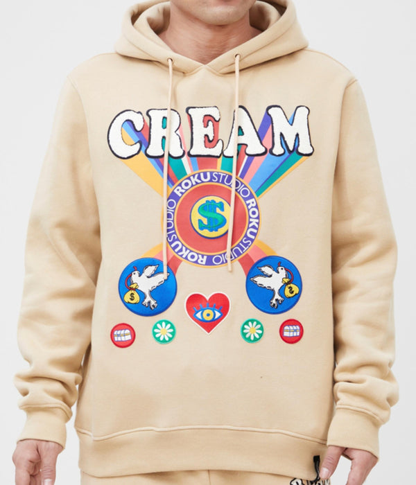 Roku Studio Cream Hoodie, Khaki