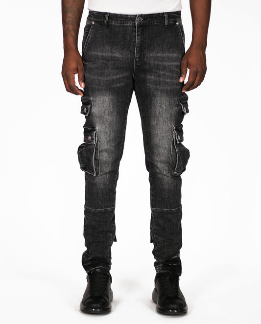 Trinity Kays Kulture Safari Cargo Zipper Flare Jean