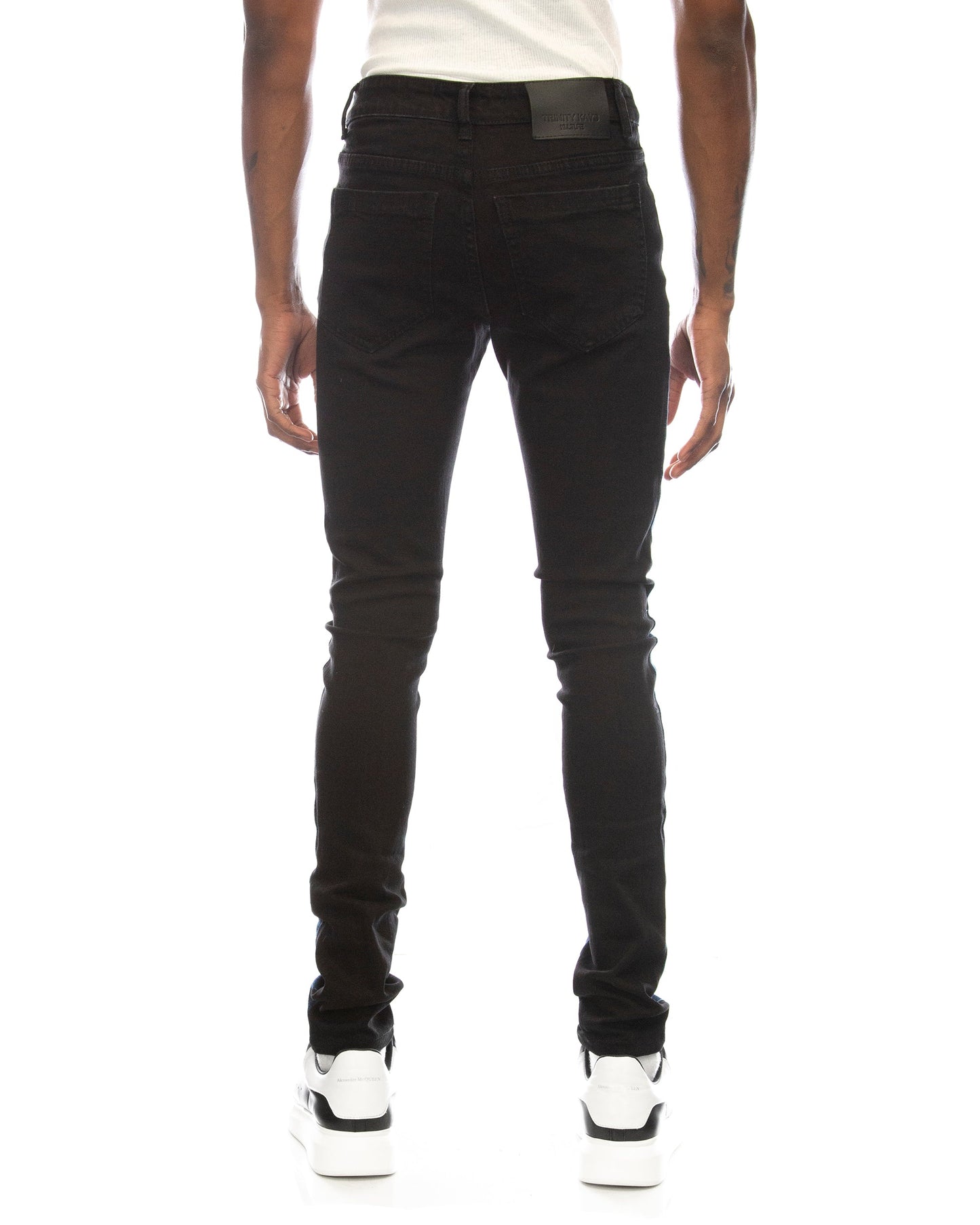 Trinity Kays Kulture Rand Men's Two Tone Men's Skinny Jeans - Blue/Black