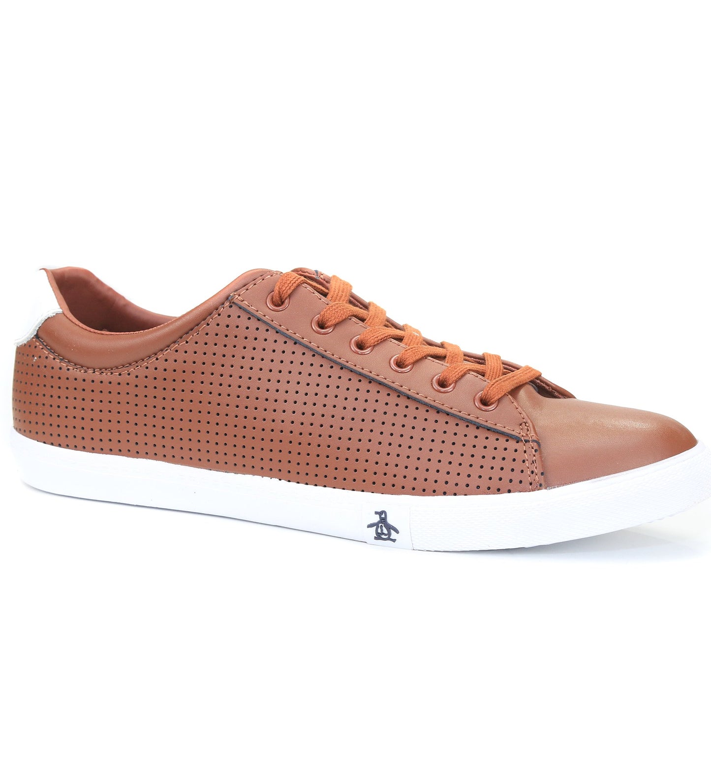 Original Penguin Men's Dan Leather Perforated Sneakers