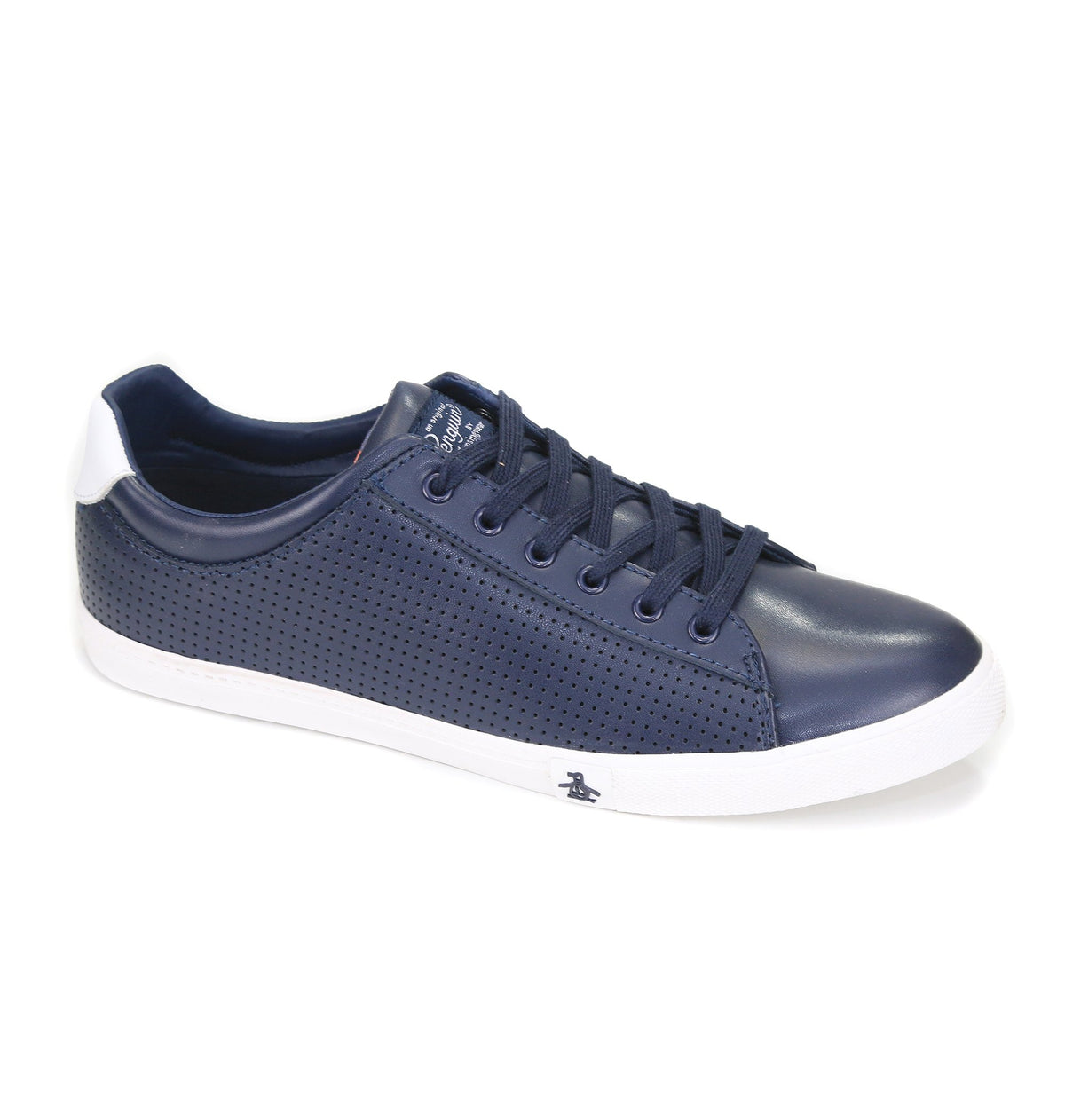 Original Penguin Men\'s Sam Stripe Classic Lace Up Canvas Dark Blue Shoes NIB Penguin Shoes Mens Penguin Slip On Shoes Canvas Original  main image 2