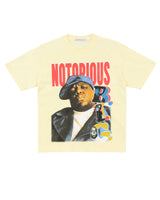 The Notorious B.I.G Heavyweight Vintage Washed T Shirt, Cream