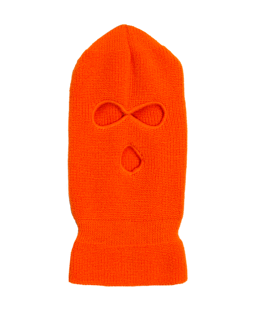 Trinity Kays Kulture 3 Hole Knit Ski Mask - Orange