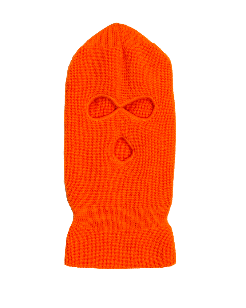 Trinity Kays Kulture 3 Hole Knit Ski Mask - Orange